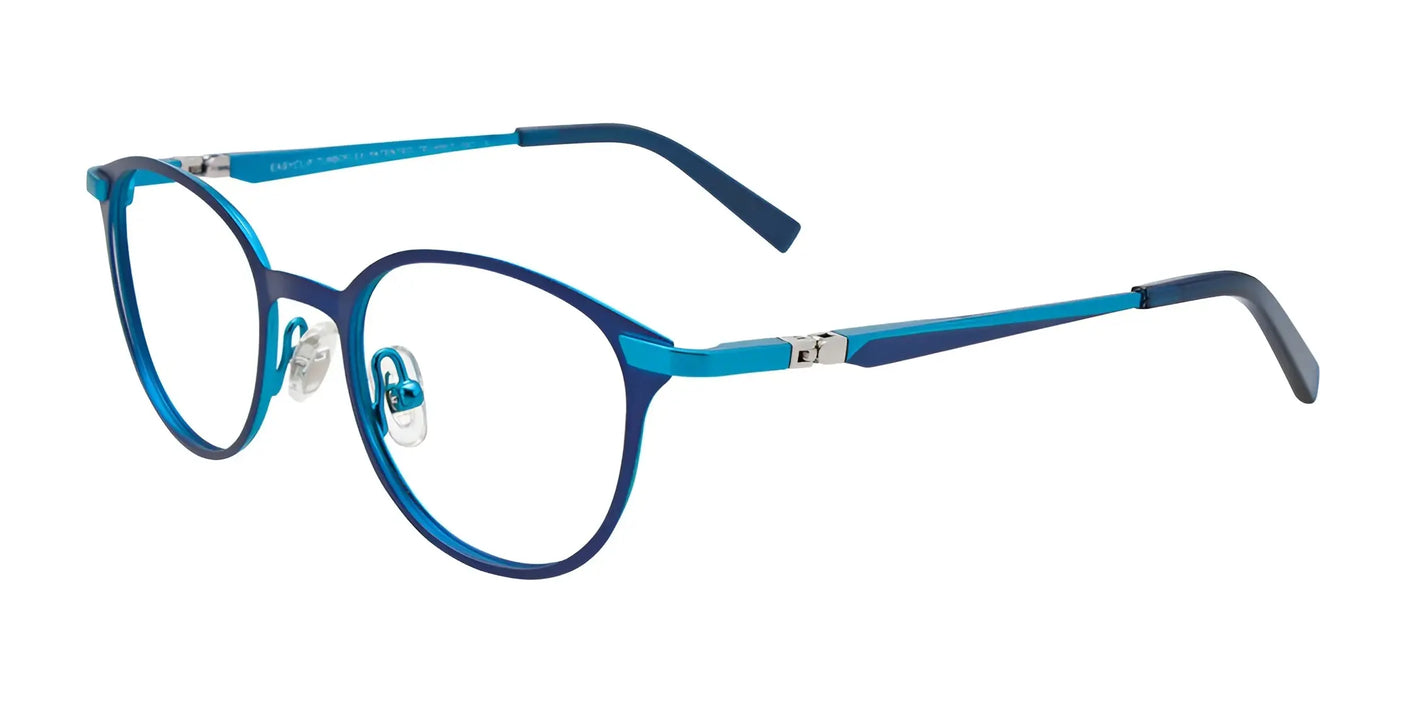 EasyClip EC489 Eyeglasses Matt Blue & Matt Turquoise