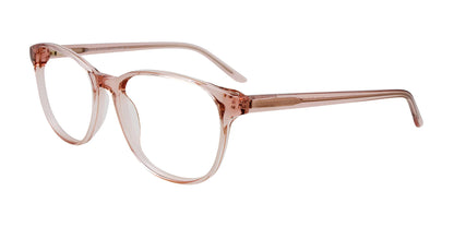 EasyClip EC490 Eyeglasses with Clip-on Sunglasses Light Pink Crystal
