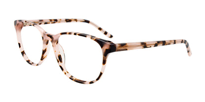 EasyClip EC490 Eyeglasses with Clip-on Sunglasses Light Pink & Brown Demi