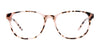 EasyClip EC490 Eyeglasses with Clip-on Sunglasses | Size 55 / Light Pink & Brown Demi