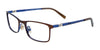 EasyClip EC492 Eyeglasses | Size 44 / Matt Brown & Matt Blue