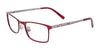 EasyClip EC492 Eyeglasses | Size 44 / Matt Red & Matt Silver