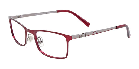 EasyClip EC492 Eyeglasses Matt Red & Matt Silver