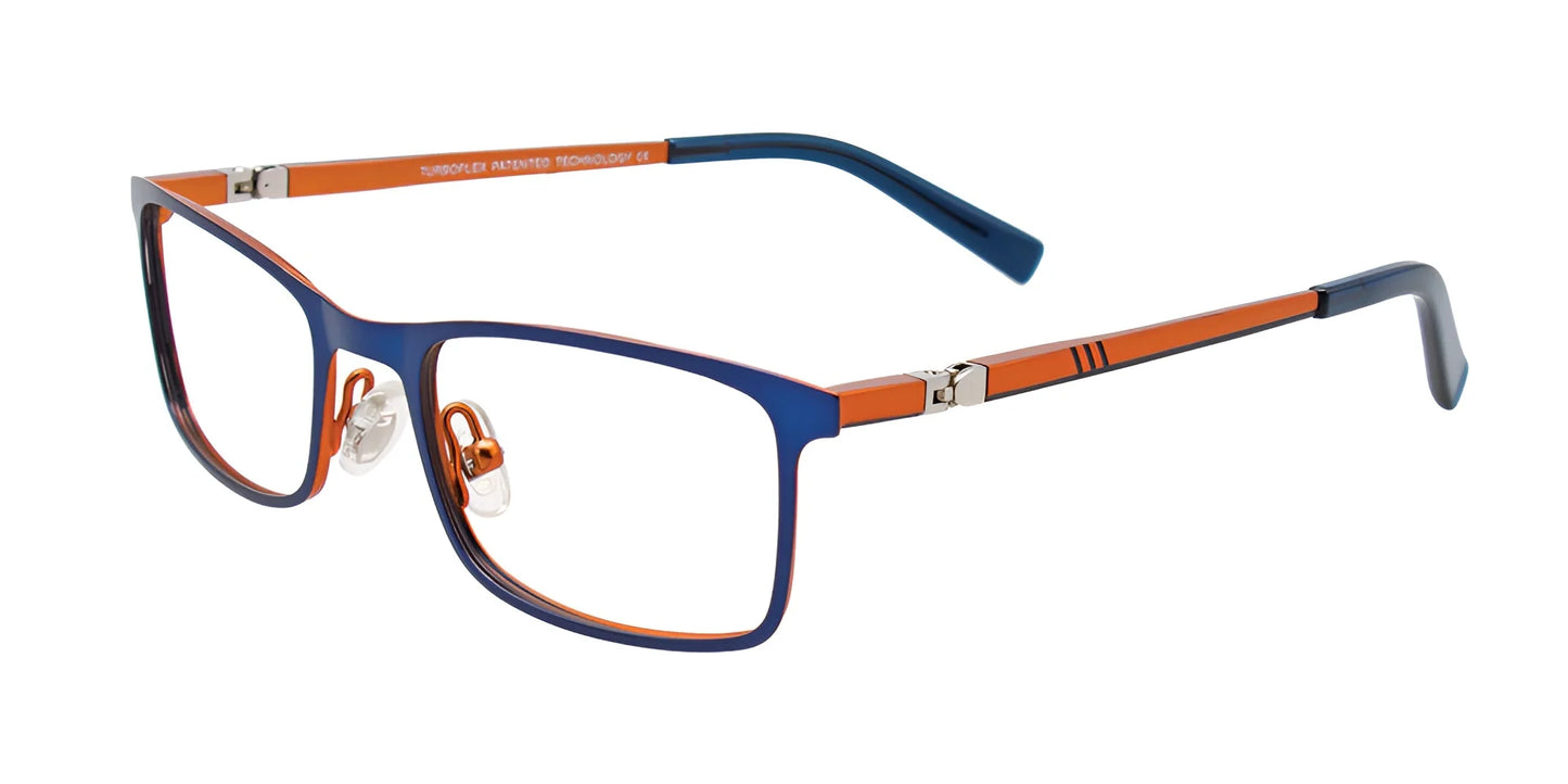 EasyClip EC492 Eyeglasses Matt Blue & Matt Orange