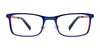EasyClip EC492 Eyeglasses | Size 44 / Matt Blue & Matt Orange