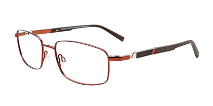 EasyClip EC493 Eyeglasses Shiny Dark Brown & Dark Brown