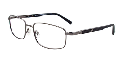 EasyClip EC493 Eyeglasses Shiny Gunmetal & Black