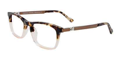 EasyClip EC494 Eyeglasses Demi Brown & Crystal Brown
