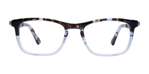 EasyClip EC494 Eyeglasses / Size 45 / Demi Blue & Crystal Blue