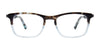 EasyClip EC494 Eyeglasses | Size 45 / Demi Blue & Crystal Blue