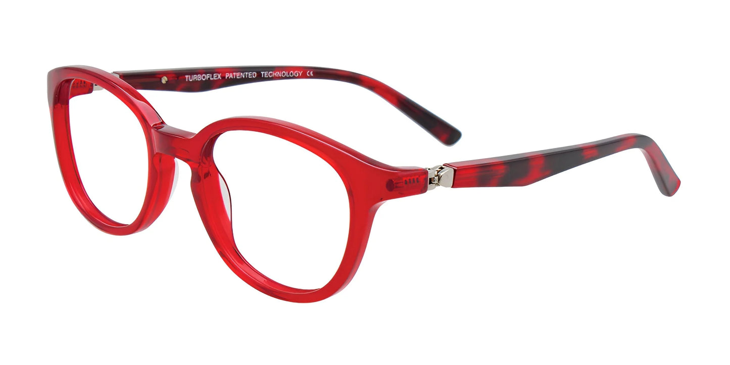 EasyClip EC495 Eyeglasses Red Crystal