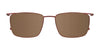 EasyClip EC496 Eyeglasses with Clip-on Sunglasses | Size 55 / Matt Black & Dark Grey