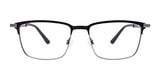 EasyClip EC496 Eyeglasses with Clip-on Sunglasses | Size 55