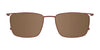 EasyClip EC496 Eyeglasses with Clip-on Sunglasses | Size 55 / Clip Only (Color №010)
