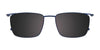 EasyClip EC496 Eyeglasses with Clip-on Sunglasses | Size 55 / Clip Only (Color №050)