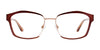 EasyClip EC497 Eyeglasses with Clip-on Sunglasses | Size 53 / Satin Dark Brown & Shiny Gold