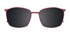 EasyClip EC497 Eyeglasses with Clip-on Sunglasses | Size 53 / Satin Dark Brown & Shiny Gold