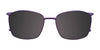EasyClip EC497 Eyeglasses with Clip-on Sunglasses | Size 53 / Satin Dark Brown & Shiny Gold