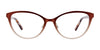 EasyClip EC498 Eyeglasses with Clip-on Sunglasses | Size 51 / Blue & Purple