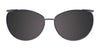 EasyClip EC498 Eyeglasses with Clip-on Sunglasses | Size 51 / Blue & Purple