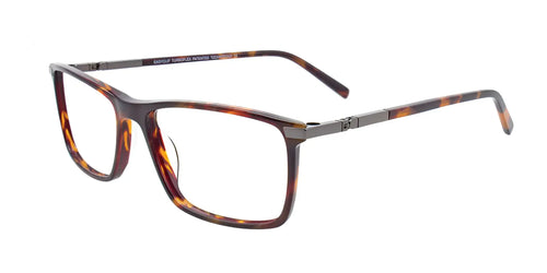 EasyClip EC500 Eyeglasses with Clip-on Sunglasses / Size 59 / Brown Marbled