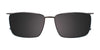 EasyClip EC500 Eyeglasses with Clip-on Sunglasses | Size 59 / Brown Marbled