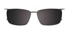 EasyClip EC500 Eyeglasses with Clip-on Sunglasses | Size 59 / Brown Marbled