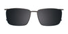 EasyClip EC500 Eyeglasses with Clip-on Sunglasses | Size 59 / Clip Only (Color №020)