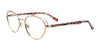 EasyClip EC501 Eyeglasses with Clip-on Sunglasses | Size 51 / Satin Gold & Silver