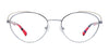 EasyClip EC501 Eyeglasses with Clip-on Sunglasses | Size 51 / Satin Gold & Silver