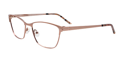 EasyClip EC502 Eyeglasses with Clip-on Sunglasses Shiny Bronze