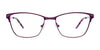 EasyClip EC502 Eyeglasses with Clip-on Sunglasses | Size 51 / Shiny Dark Purple