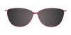 EasyClip EC504 Eyeglasses with Clip-on Sunglasses | Size 54 / Light Pink & Lavender