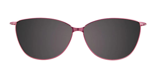 EasyClip EC504 Eyeglasses with Clip-on Sunglasses / Size 54 / Light Pink & Lavender
