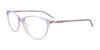 EasyClip EC504 Eyeglasses with Clip-on Sunglasses | Size 54 / Lilac & Silver