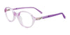 EasyClip EC505 Eyeglasses | Size 43 / Light Purple Crystal & Glitters