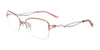 EasyClip EC508 Eyeglasses with Clip-on Sunglasses | Size 51 / Shiny Light Brown