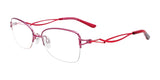 EasyClip EC508 Eyeglasses with Clip-on Sunglasses Satin Pink