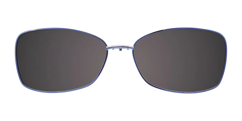 EasyClip EC508 Eyeglasses with Clip-on Sunglasses / Size 51 / Shiny Blue