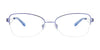 EasyClip EC508 Eyeglasses with Clip-on Sunglasses | Size 51 / Shiny Blue