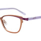 Satin Light Brown & Purple