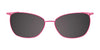 EasyClip EC509 Eyeglasses with Clip-on Sunglasses | Size 48 / Satin Light Brown & Purple