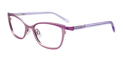 EasyClip EC509 Eyeglasses with Clip-on Sunglasses Satin Light Purple & Purple