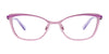 EasyClip EC509 Eyeglasses with Clip-on Sunglasses | Size 48 / Satin Light Brown & Purple