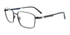 EasyClip EC510 Eyeglasses with Clip-on Sunglasses | Size 56 / Satin Black & Steel