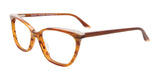 EasyClip EC511 Eyeglasses with Clip-on Sunglasses Brown & Beige Marbled & Cream