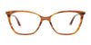 EasyClip EC511 Eyeglasses with Clip-on Sunglasses | Size 53 / Brown & Beige Marbled & Cream