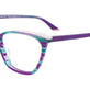 Teal & Violet Marbled & Light Lilac