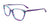 EasyClip EC511 Eyeglasses with Clip-on Sunglasses | Size 53 / Teal & Violet Marbled & Light Lilac