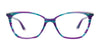 EasyClip EC511 Eyeglasses with Clip-on Sunglasses | Size 53 / Brown & Beige Marbled & Cream